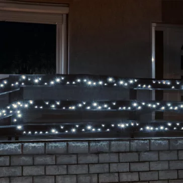   Home LED 108C/WH LED-es fényfüzér, 7 m / 100 db hidegfehér LED, 8 fényprogram, zöld vezeték, hálózati adapter, kül- és beltéri kivitel