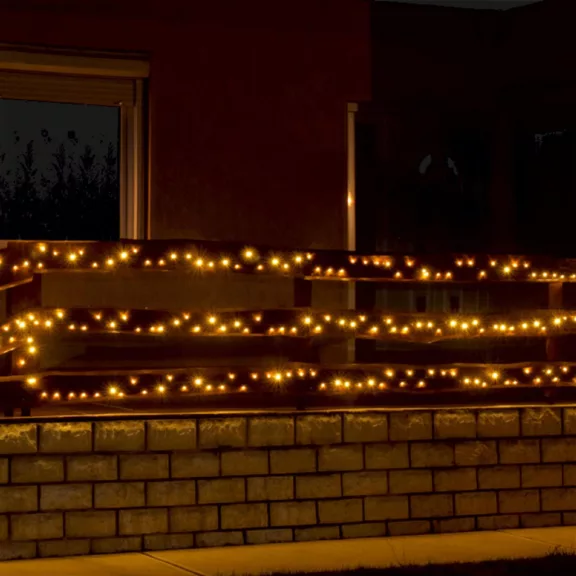 Home LED 208C/WW LED-es fényfüzér, 14 m / 200 db melegfehér LED, 8 fényprogram, zöld vezeték, hálózati adapter, kül- és beltéri kivitel Home LED 208C/WW LED-es fényfüzér, 14 m / 200 db melegfehér LED, 8 fényprogram, zöld vezeték, hálózati adapter, kül- és beltéri kivitel