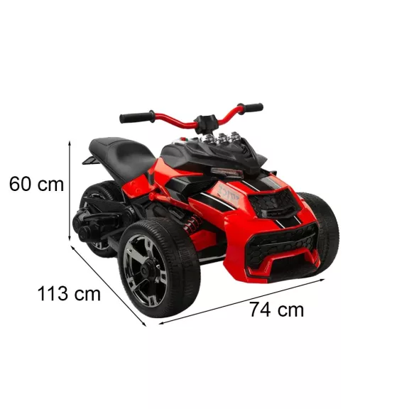 Elektromos 3 kerekű quad piros Elektromos 3 kerekű quad piros