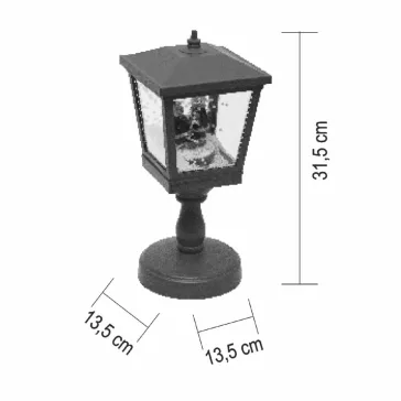   HOME LFS315 havazó lámpás, 8 dallam, 2db hidegfehér LED, elemes tápellátás, beltéri kivitel