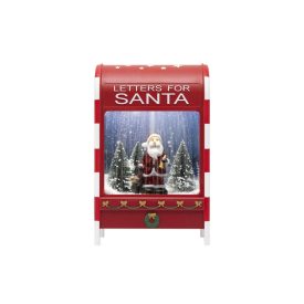   Home LFS400 zenélő, havazó postaláda, 4db hidegfehér SMD LED, műanyag, 8 karácsonyi dal, elemes tápellátás, beltéri kivitel