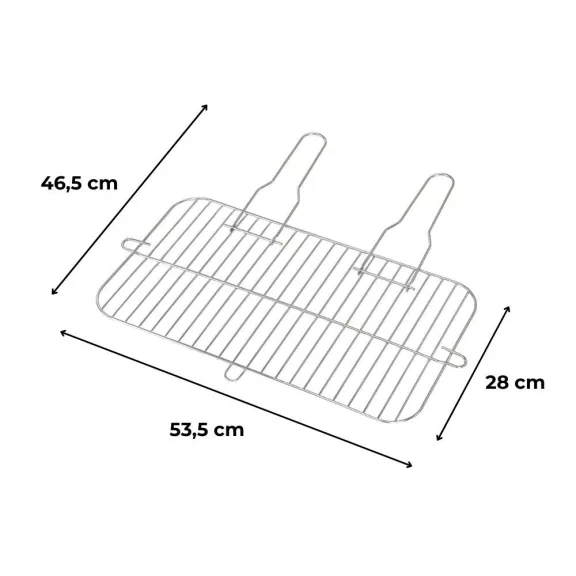 Grillrács szögletes 53,5x28 cm Grillrács szögletes 53,5x28 cm