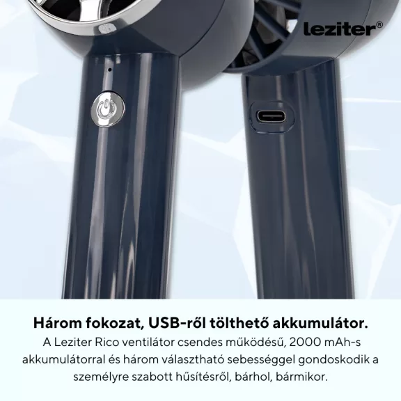 Rico kézi hordozható usb ventilátor 2000 mAh