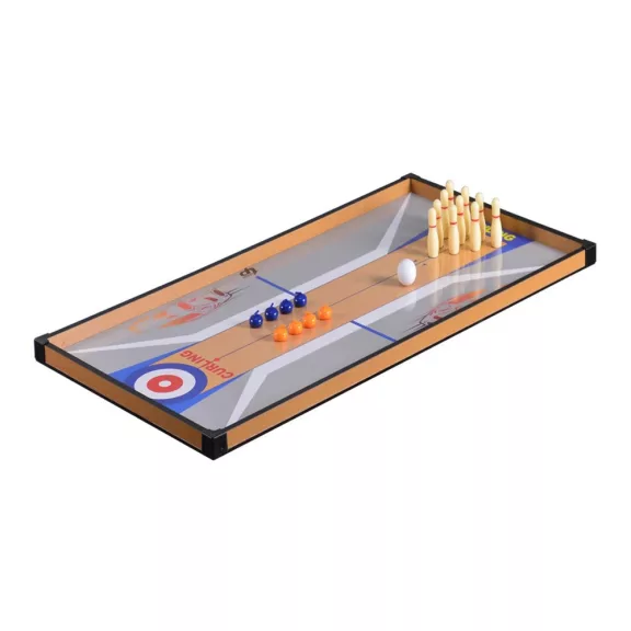 4 az 1-ben játékasztal, csocsó, ping-pong, biliárd és curling bowling játékhoz 4 az 1-ben játékasztal, csocsó, ping-pong, biliárd és curling bowling játékhoz