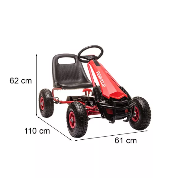 Pedálos gokart piros Pedálos gokart piros