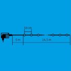 Home LPL 30M fényfüzér, 30 db LED gömb, színes, IP44, kültéri, beltéri
