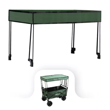  Strandkocsi prémium tető zöld Hosszúság: 82 cm Szélesség: 50 cm Magasság: 40 cm-es