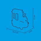 Home LTN 14 lámpás vízkeveréssel, csillámokkal, mozdony, LED, kapcsolható, 3 funkció, műanyag, beltéri