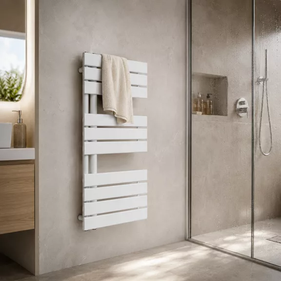 Solaro Design törölközőszárító radiátor 1000x500 mm fehér Solaro Design törölközőszárító radiátor 1000x500 mm fehér