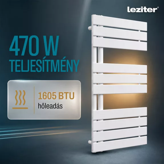 Solaro Design törölközőszárító radiátor 1000x500 mm fehér Solaro Design törölközőszárító radiátor 1000x500 mm fehér