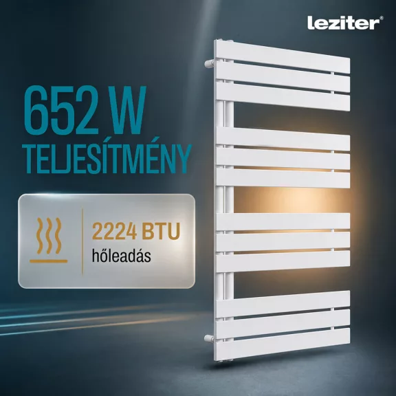 Solaro Design törölközőszárító radiátor 1200x600 mm fehér Solaro Design törölközőszárító radiátor 1200x600 mm fehér