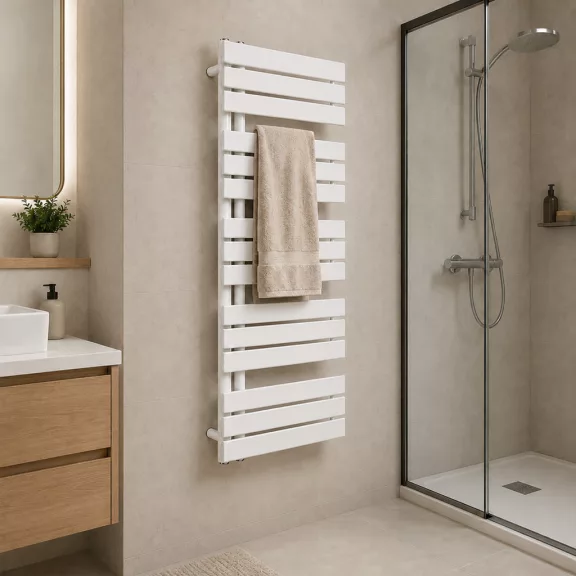 Solaro Design törölközőszárító radiátor 1400x500 mm fehér Solaro Design törölközőszárító radiátor 1400x500 mm fehér