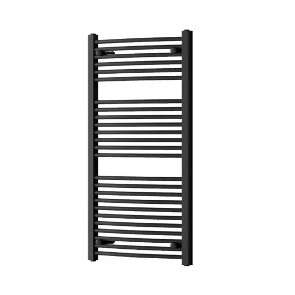 Egyenes törölközőszárító radiátor 1200x600 mm fekete Egyenes törölközőszárító radiátor 1200x600 mm fekete