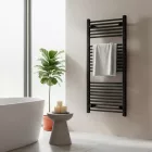 Egyenes törölközőszárító radiátor 1200x600 mm fekete