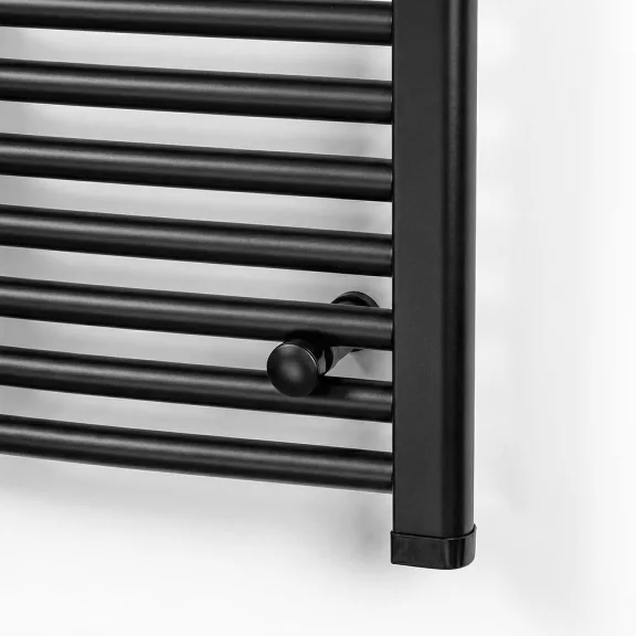 Íves törölközőszárító radiátor 1000x500 mm fekete Íves törölközőszárító radiátor 1000x500 mm fekete