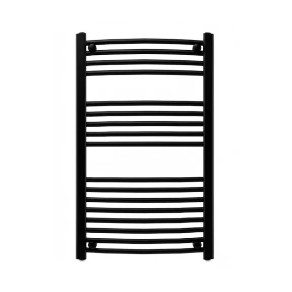 Íves törölközőszárító radiátor 1000x600 mm fekete Íves törölközőszárító radiátor 1000x600 mm fekete