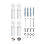 Íves törölközőszárító radiátor 1400x500 mm fehér