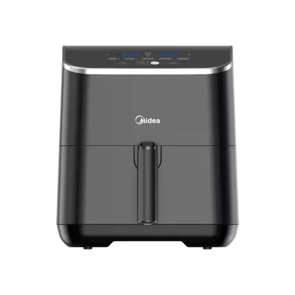 MIDEA MAD55005APKH Air Fryer, forrólevegős fritőz, 4.6 l kosár, 5.7 l üst, 1500 W, 60 p időzítő, 200 °C hőmérséklet, lecsatolható sütőkosár