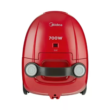   MIDEA MBO1PLRE porzsákos porszívó, 700 W, kompakt és könnyű, 1,5 literes porzsák, 5 m tápvezeték