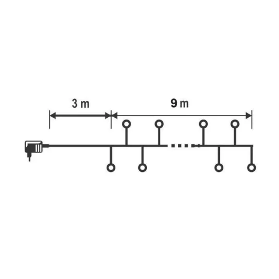 Home MLCS 600/M micro LED-es cluster fényfüzér, 9 m / 600 RYBG és melegfehér LED, 11 fényprogram, távirányító, hálózati adapter, kül- és beltéri kivitel Home MLCS 600/M micro LED-es cluster fényfüzér, 9 m / 600 RYBG és melegfehér LED, 11 fényprogram, távirányító, hálózati adapter, kül- és beltéri kivitel