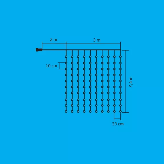 Home MLF 240 RGB SMART micro LED-es fényfüggöny, 3x2,4 m / 240 RGB micro LED, smart, távirányító, USB csatlakozó, beltéri kivitel Home MLF 240 RGB SMART micro LED-es fényfüggöny, 3x2,4 m / 240 RGB micro LED, smart, távirányító, USB csatlakozó, beltéri kivitel