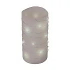 Home MLF 26/WH micro LED-es fényfüzér, 2 m / 20 db hidegfehér micro LED, állófényű, átlátszó vezeték, időzíthető, gombelemes, lapos elemtartó, beltéri kivitel