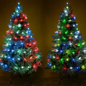   Home ML 112 RGB micro LED-es fényfüzér, 10 m / 100 db RGB micro LED, 12 fényprogram, távirányító, USB csatlakozó, kül- és beltéri kivitel