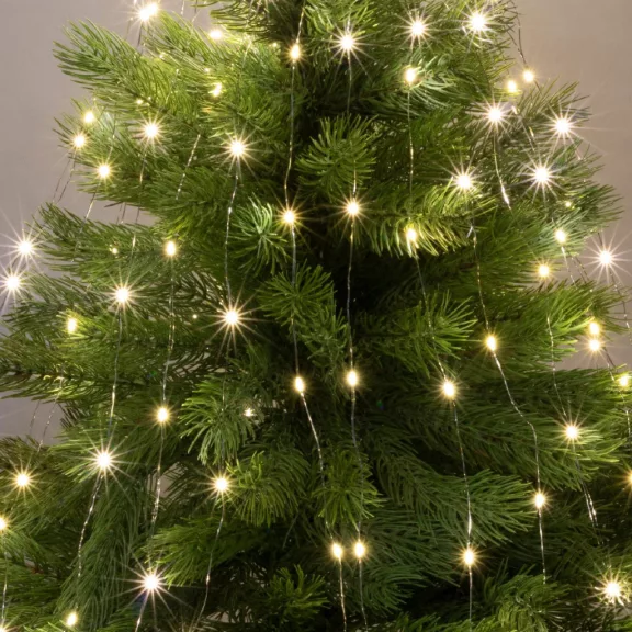 Home ML 150/WW micro LED-es fényfüzérköteg, 150 db melegfehér micro LED, 6 ágú, vékony, ezüstszínű vezeték, hálózati adapter, kül- és beltéri kivitel Home ML 150/WW micro LED-es fényfüzérköteg, 150 db melegfehér micro LED, 6 ágú, vékony, ezüstszínű vezeték, hálózati adapter, kül- és beltéri kivitel