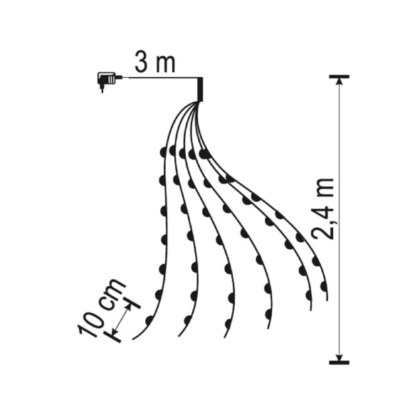 Home ML 150/WW micro LED-es fényfüzérköteg, 150 db melegfehér micro LED, 6 ágú, vékony, ezüstszínű vezeték, hálózati adapter, kül- és beltéri kivitel Home ML 150/WW micro LED-es fényfüzérköteg, 150 db melegfehér micro LED, 6 ágú, vékony, ezüstszínű vezeték, hálózati adapter, kül- és beltéri kivitel