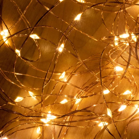 Home ML 200/WW micro LED-es fényfüzérköteg, 200 db melegfehér micro LED, 10 ágú, vékony, ezüstszínű vezeték, hálózati adapter, kül- és beltéri kivitel Home ML 200/WW micro LED-es fényfüzérköteg, 200 db melegfehér micro LED, 10 ágú, vékony, ezüstszínű vezeték, hálózati adapter, kül- és beltéri kivitel