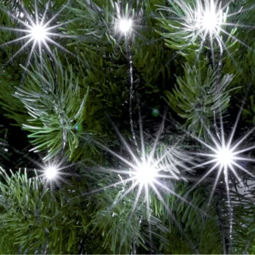   Home ML 30/WH micro LED-es fényfüzér, 2,9 m / 30 db hidegfehér micro LED, állófényű, kapcsolható és időzíthető, átlátszó vezeték, elemes, beltéri kivitel