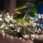 Home ML 30/WH micro LED-es fényfüzér, 2,9 m / 30 db hidegfehér micro LED, állófényű, kapcsolható és időzíthető, átlátszó vezeték, elemes, beltéri kivitel