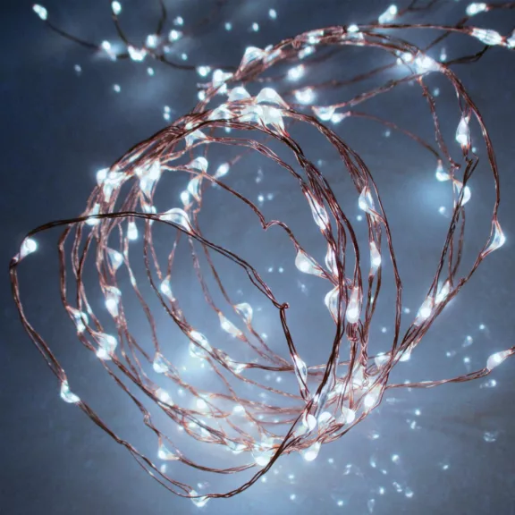 Home ML 80/WH micro LED-es fényfüzér, 7,9 m / 80 db hidegfehér micro LED, állófényű, vékony vezeték, hálózati adapter, kül- és beltéri kivitel Home ML 80/WH micro LED-es fényfüzér, 7,9 m / 80 db hidegfehér micro LED, állófényű, vékony vezeték, hálózati adapter, kül- és beltéri kivitel