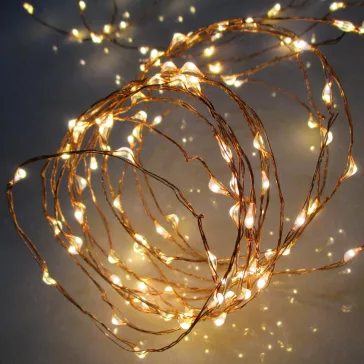   Home ML 80/WW micro LED-es fényfüzér, 7,9 m / 80 db melegfehér micro LED, állófényű, vékony vezeték, hálózati adapter, kül- és beltéri kivitel