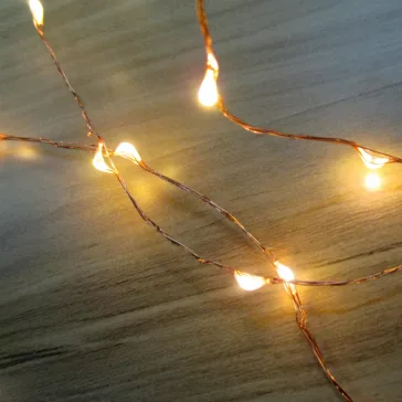   Home ML 80/WW micro LED-es fényfüzér, 7,9 m / 80 db melegfehér micro LED, állófényű, vékony vezeték, hálózati adapter, kül- és beltéri kivitel