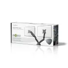 NEDIS gázrugós asztali monitor tartó, dupla, 15-32" | 75x75 / 100x100 MMDOSGS110BK