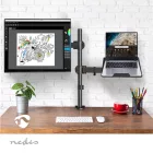 Nedis asztali monitor tartó konzol és laptop állvány | 15-32" | 75x75 / 100x100 MMSISNB110BK