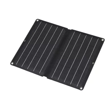  HOME MSC10W hordozható napelemes USB töltő, összecsukható, 10Watt, 2xUSB, LED töltésjelző, felakasztható, tartozék karabinerekkel