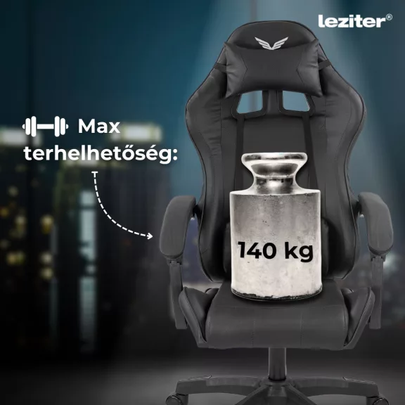 Raven gamer irodai forgószék fekete Raven gamer irodai forgószék fekete