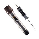 SAL MVN310 Professzionális vezeték nélküli mikrofon szett, kb.40m hatótávolság, fém mikrofon és fém vevőegység, automatikus párosítás, elem nélküli működés, tölthető, 16 UHF csatorna a zavarmentes vételért