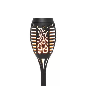  Home MX301 napelemes kerti fáklya, 12 db sárga SMD LED, fáklyaláng effektus, műanyag, 110 g,