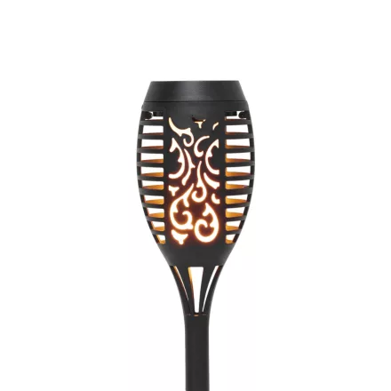 Home MX301 napelemes kerti fáklya, 12 db sárga SMD LED, fáklyaláng effektus, műanyag, 110 g,