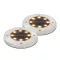 Home MX626WW napelemes kerti lámpa, 2 db-os szett, 8 db melegfehér LED, akkumulátor, acél és műanyag