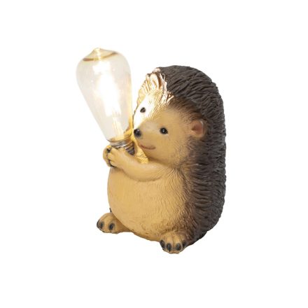 MX649S napelemes kerti lámpa, süni villanykörtével, 1 db melegfehér filament LED, 300 mAh akkumulátor, 899 g, műgyanta