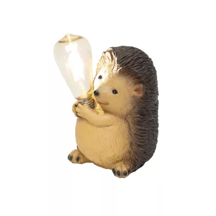 MX649S napelemes kerti lámpa, süni villanykörtével, 1 db melegfehér filament LED, 300 mAh akkumulátor, 899 g, műgyanta