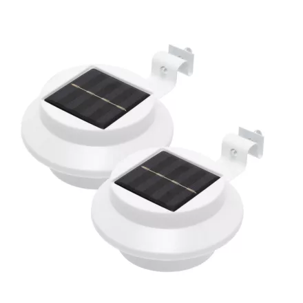 HOME MX652SET napelemes kerti lámpa, 3 db  melegfehér LED, 2db/doboz, cserélhető akkumulátor, műanyag