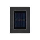 HOME MX658 napelemes falilámpa szett, 2db-os szett, 2db hidegfehér LED, cserélhető AA akkumulátor, fekete