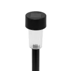 Home MX842 napelemes kerti lámpa, 1 db melegfehér LED, akkumulátor, fekete műanyag