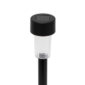   Home MX842 napelemes kerti lámpa, 1 db melegfehér LED, akkumulátor, fekete műanyag