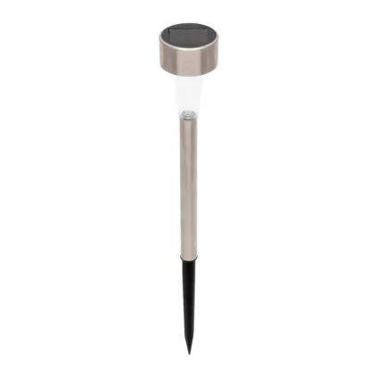 HOME MX843 napelemes kerti lámpa, fém, 1 db melegfehér LED,  cserélhető AAA akkumulátor